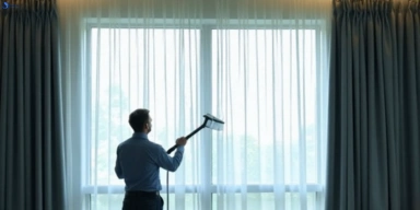 Commercial curtain steam cleaning service stockleigh hotels offices